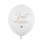 Balónky latexové Svatba Just Married 6 ks