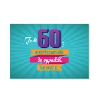 3D přání s pop-up efektem - 60 narozeniny