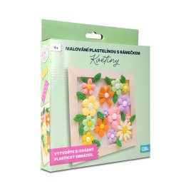 DIY Malování plastelínou s rámečkem - Květiny