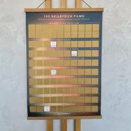 Stírací plakát - 100 tipů na nejlepší filmy