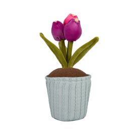 Maxi plyšová květina - Barevné tulipány