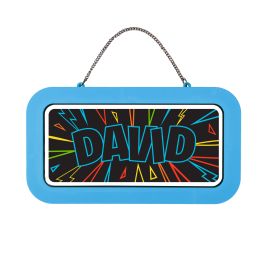 Neonová cedulka se jménem - David