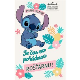 Narozeninové přání se samolepkami - Stitch