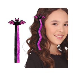 Sponka do vlasů s barevným příčeskem - Netopýr 40 cm