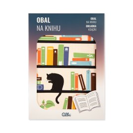 Obal na knihu - Kočky v knihovně