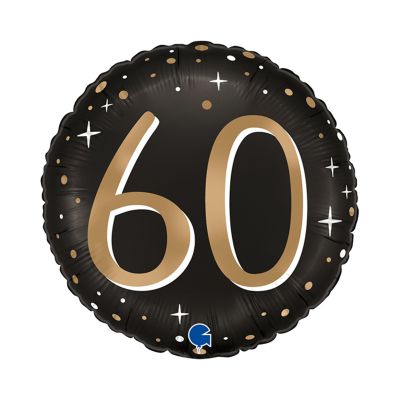 Balónek fóliový Jubileum 60 let černo-zlatý Albi