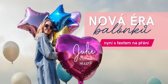 Nová éra balónků s personalizovaným textem