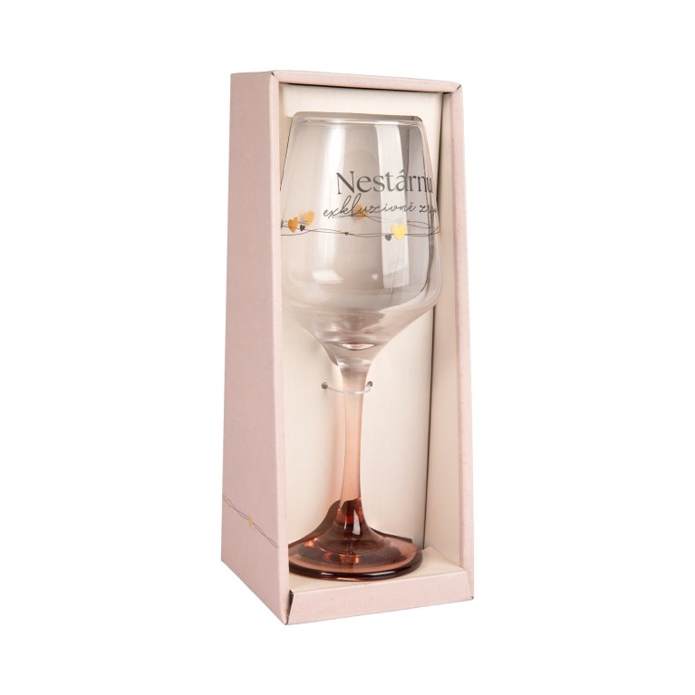                             Sklenice na víno s nápisem 350 ml                        
