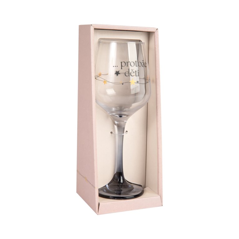                             Sklenice na víno s nápisem 350 ml                        