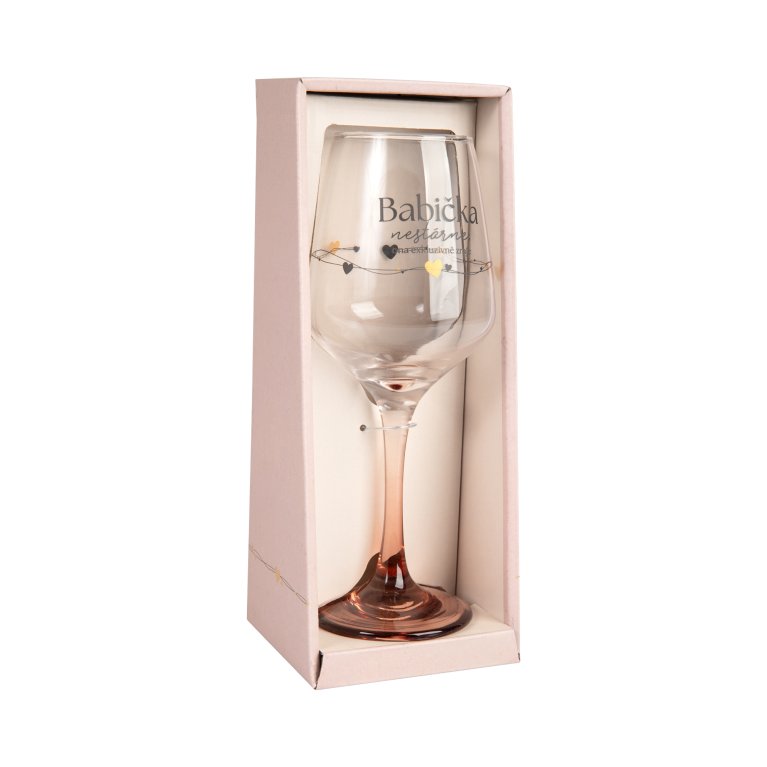                             Sklenice na víno s nápisem 350 ml                        