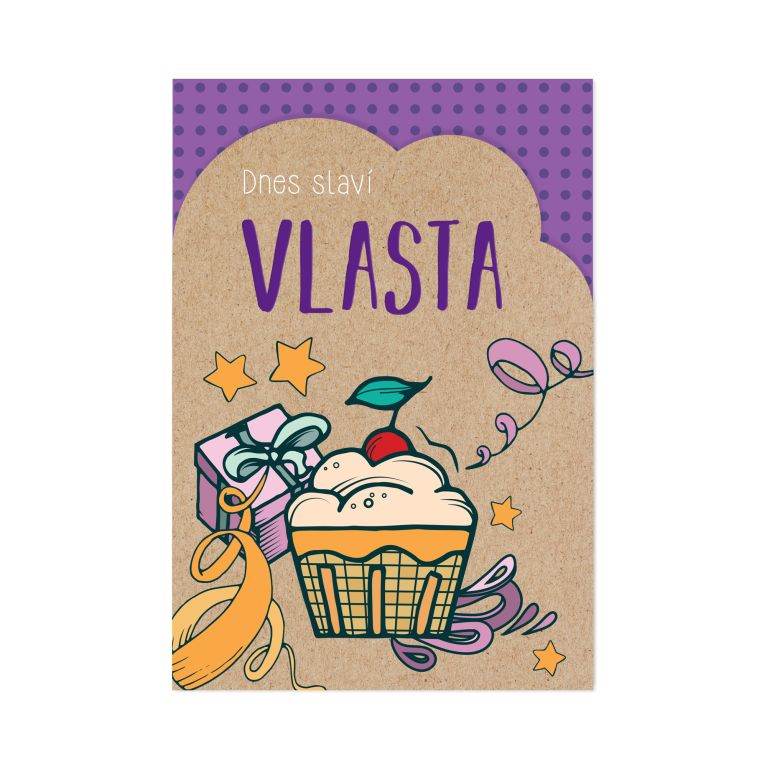 Přání k svátku - Vlasta                    