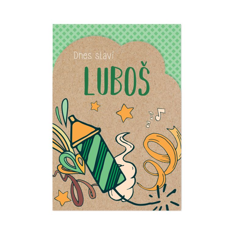 Přání k svátku - Luboš                    