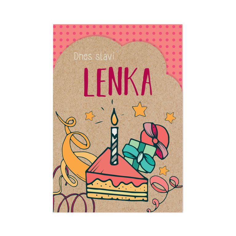 Přání k svátku - Lenka                    