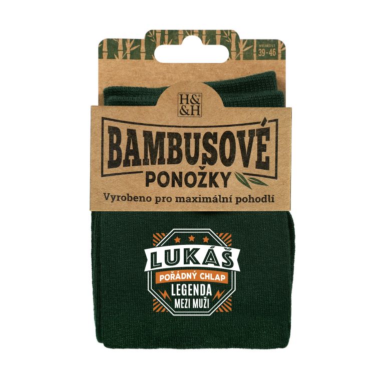 Bambusové ponožky se jmény                    