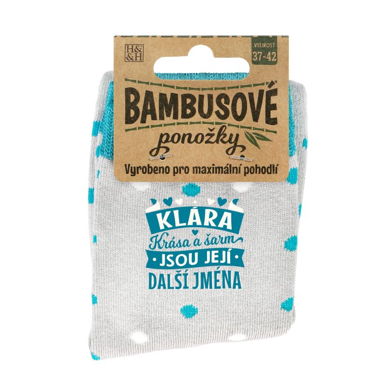 Bambusové ponožky se jmény                    
