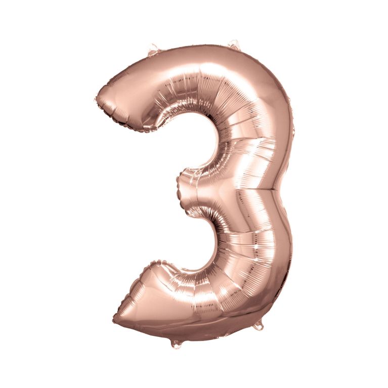Balónky fóliové 88 cm rose gold čísla                    