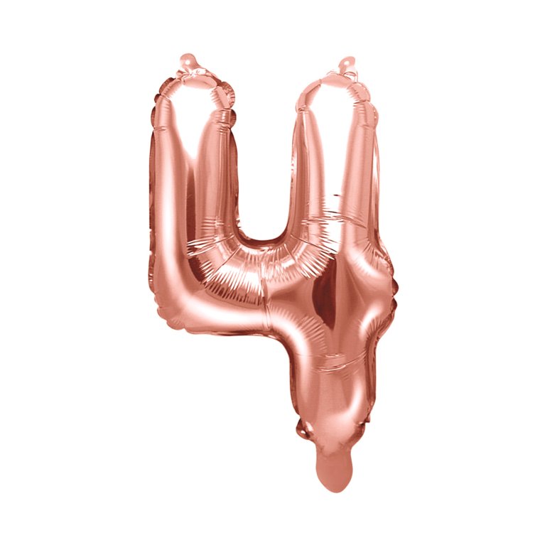 Balónky fóliové 35 cm rose gold čísla                    