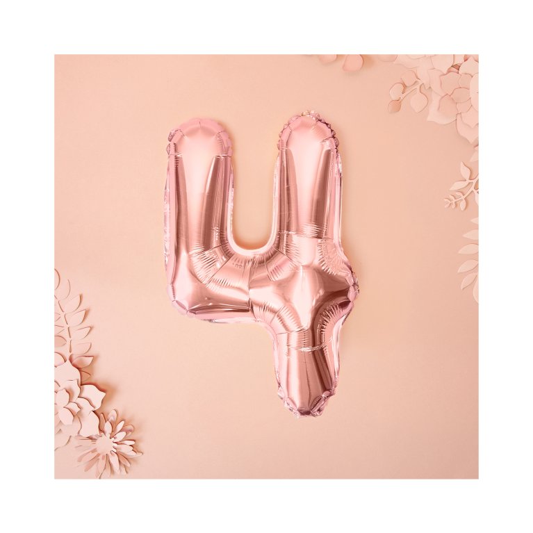                             Balónky fóliové 35 cm rose gold čísla                        