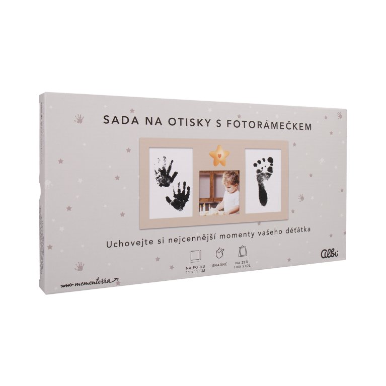                             Dětský fotorámeček se sadou na otisky                        