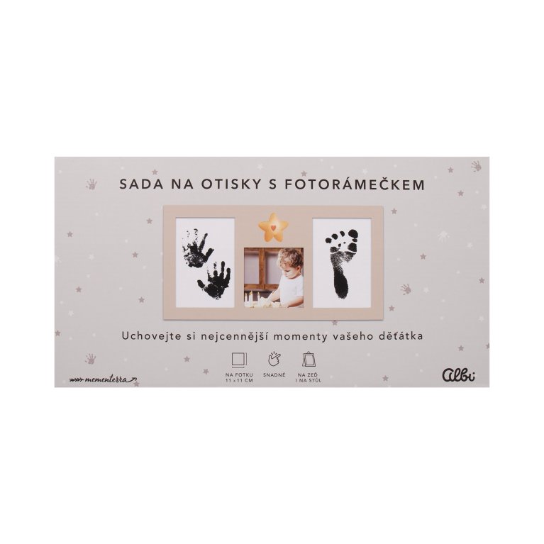                             Dětský fotorámeček se sadou na otisky                        