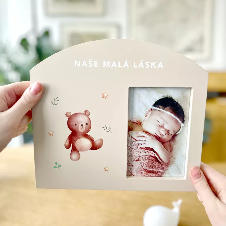                             Fotorámeček pro miminko – Naše malá láska                        