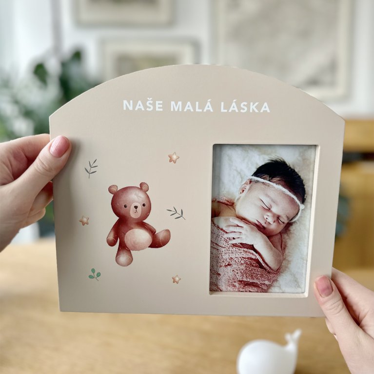                             Fotorámeček pro miminko – Naše malá láska                        