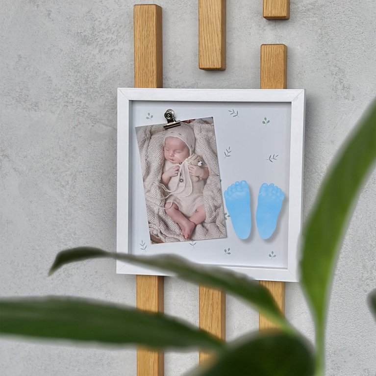                             Fotorámeček pro miminko se sadou na 3D odlitky – pro chlapečka                        