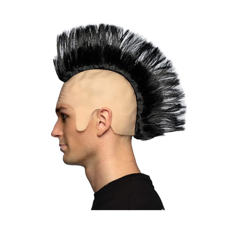                             Paruka Punk černé číro                        