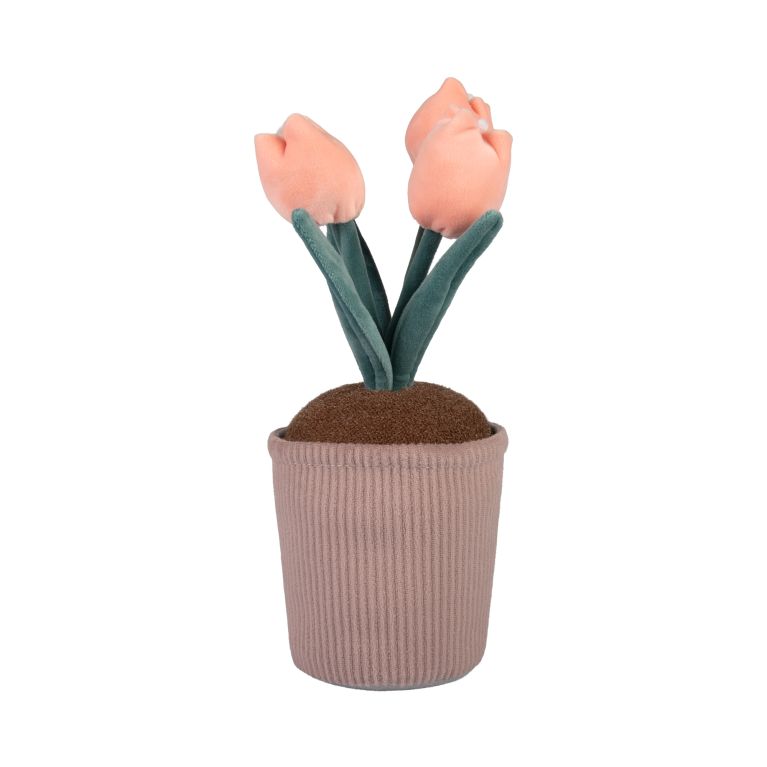 Maxi plyšová květina - Růžové tulipány                    