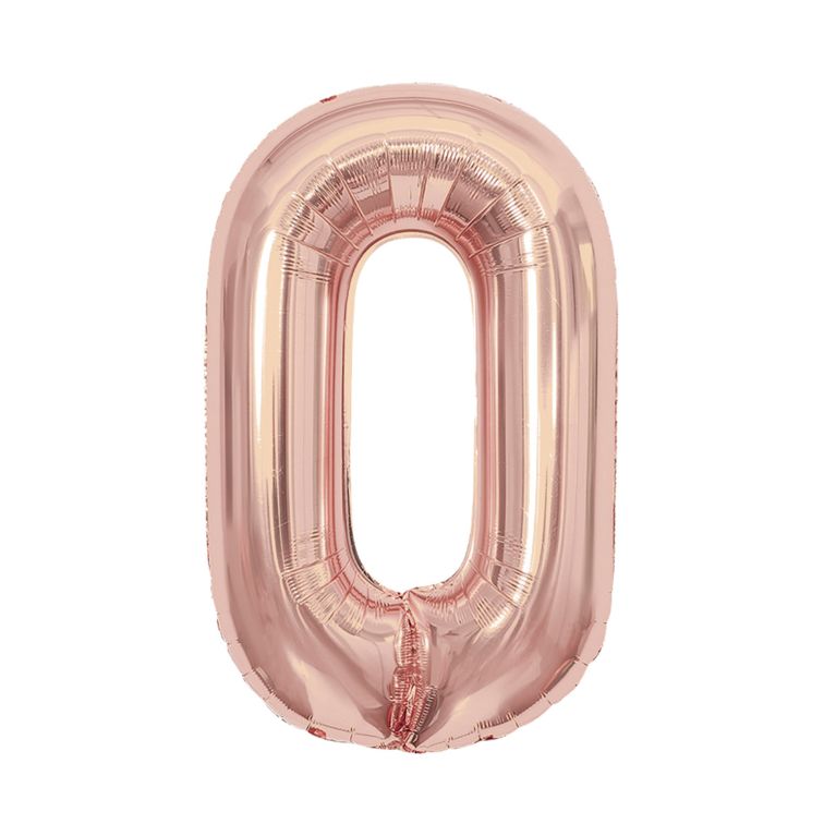 Balónky fóliové 85 cm rose gold čísla                    