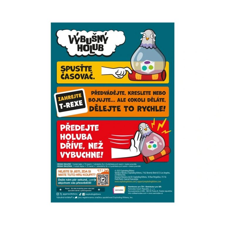                             Výbušný holub                        