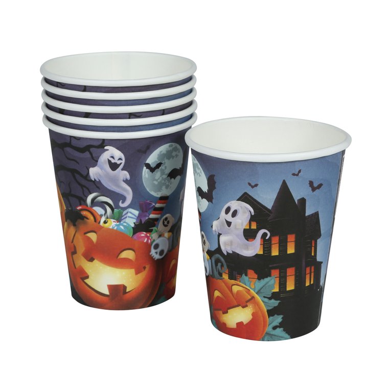                             Kelímky Halloween dýně s duchy 6 ks                        