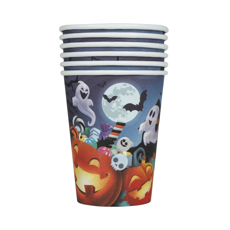                             Kelímky Halloween dýně s duchy 6 ks                        