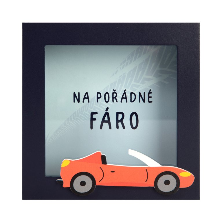                             3D pokladnička v rámečku                        