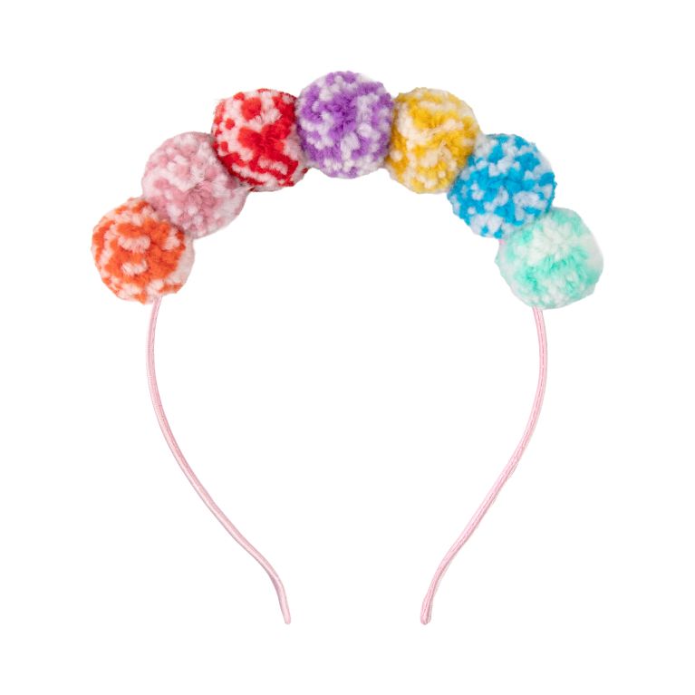 Čelenka s Pom Pom bambulkami multicolor                    
