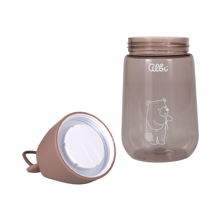                             Tritanová láhev s ozdobou - Medvěd 480 ml                        