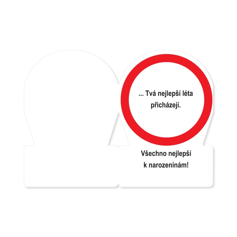                             Přání k narozeninám - Dopravní značka 30 let                        