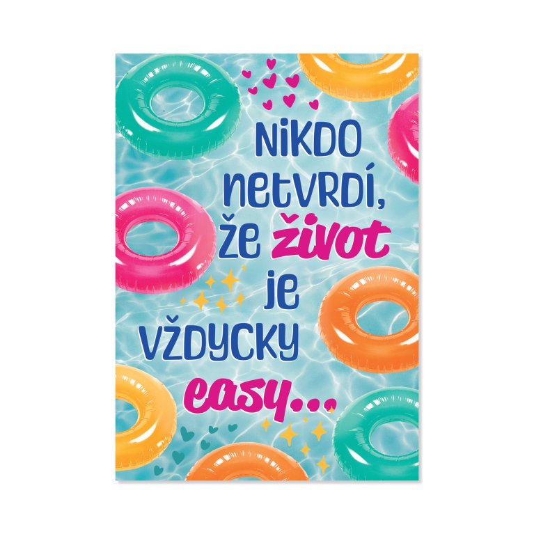 Hrací přání k narozeninám - Nafukovací kruhy                    
