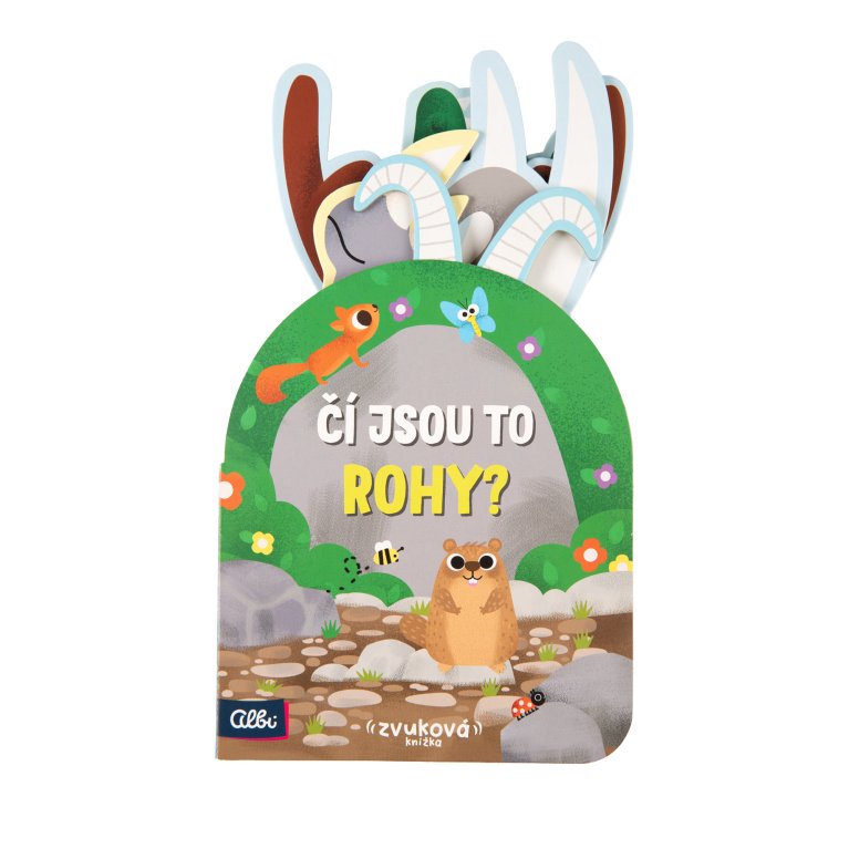                             Dětská zvuková pop-up kniha - Čí jsou to rohy?                        