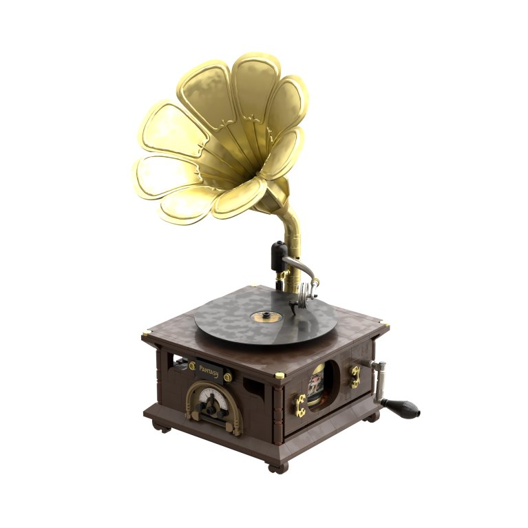 Mechanická stavebnice - Retro gramofon                    