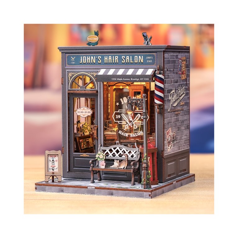                             Dřevěná stavebnice - Barbershop                        