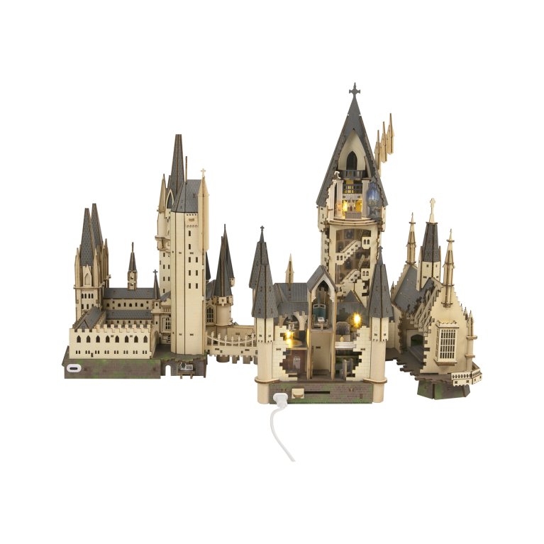                             Elektromechanická dřevěná stavebnice - Harry Potter: Bradavice                        