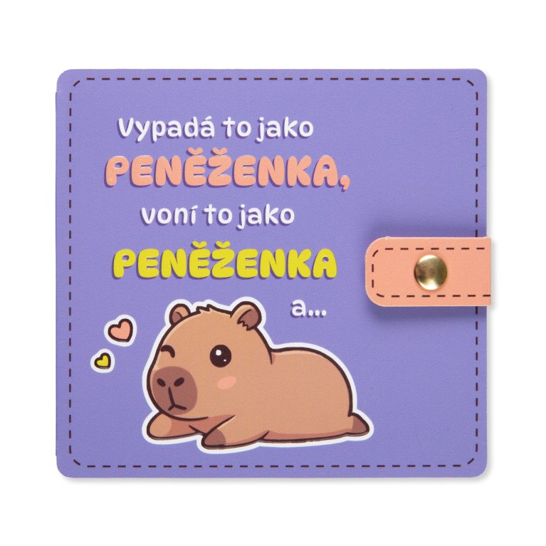 Narozeninová kapsa na peníze - Peněženka s kapybarou                    