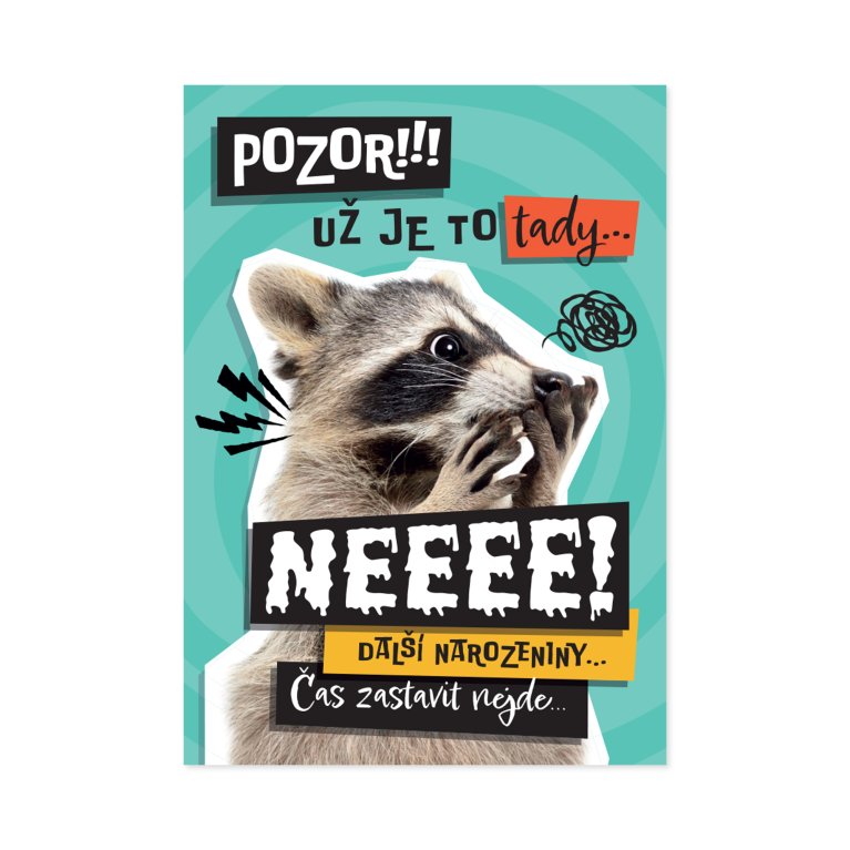 Hrací přání k narozeninám - Mýval                    