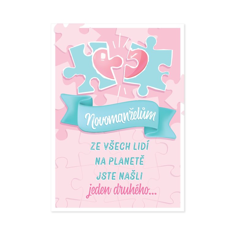 Svatební hrací přání - Puzzle                    