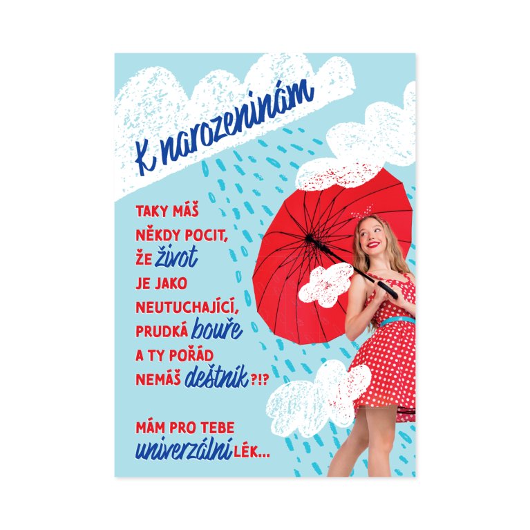 Hrací přání k narozeninám - Univerzální lék                    