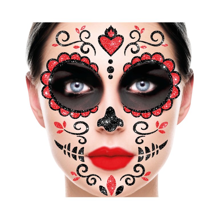                             Samolepky na obličej - Día de los Muertos                        