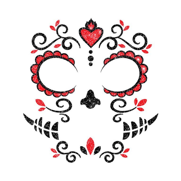                             Samolepky na obličej - Día de los Muertos                        