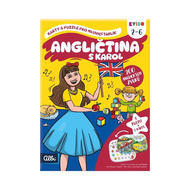 Angličtina s Karol: Karty a puzzle pro Mluvicí tablík 2 - Kvído                    