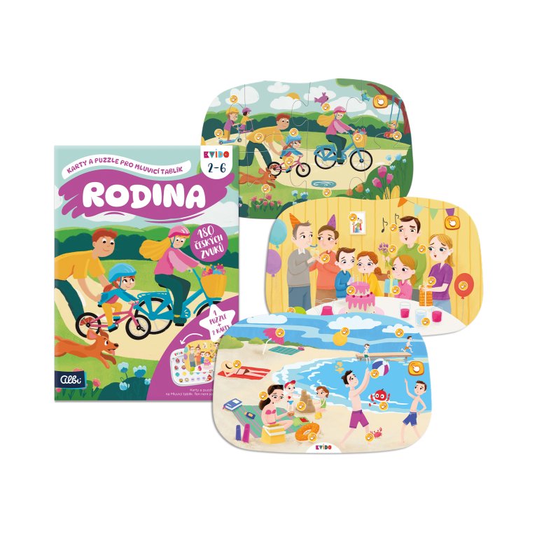                             Rodina: Karty a puzzle pro Mluvicí tablík 2 - Kvído                        